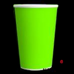 VASO POLIPAPEL 240CC FLUO VERDE X 8